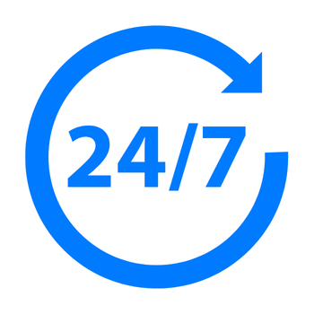 24/7 Betrieb Icon