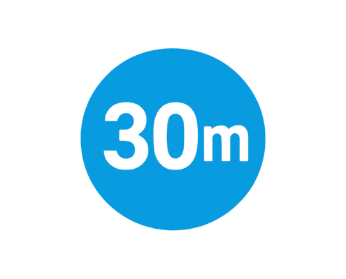 30 meters range